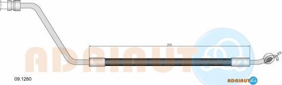 Adriauto 09.1280 - Flessibile del freno www.autoricambit.com