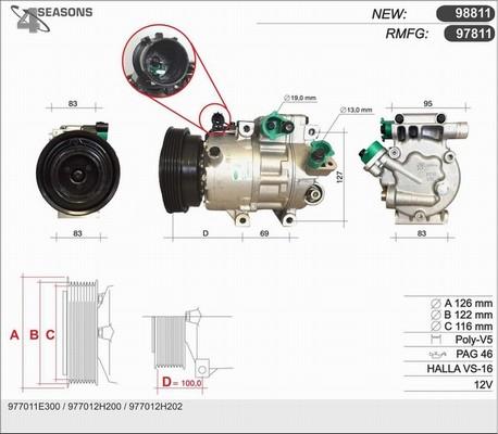 AHE 97811 - Compressore, Climatizzatore www.autoricambit.com