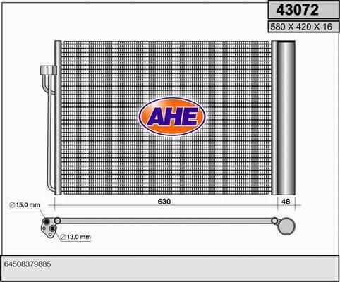 AHE 43072 - Condensatore, Climatizzatore www.autoricambit.com