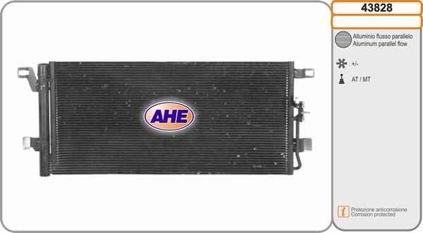 AHE 43828 - Condensatore, Climatizzatore www.autoricambit.com