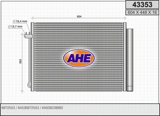 AHE 43353 - Condensatore, Climatizzatore www.autoricambit.com