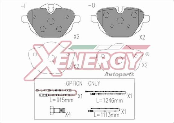 AP XENERGY X41242 - Kit pastiglie freno, Freno a disco www.autoricambit.com