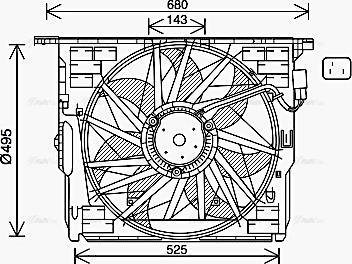 Ava Quality Cooling BW7564 - Ventola, Raffreddamento motore www.autoricambit.com