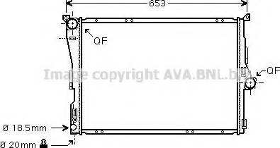 Ava Quality Cooling BWA2304 - Radiatore, Raffreddamento motore www.autoricambit.com