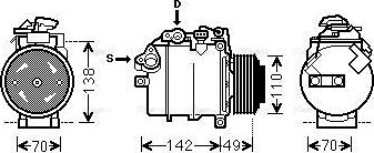 Ava Quality Cooling BWAK387 - Compressore, Climatizzatore www.autoricambit.com