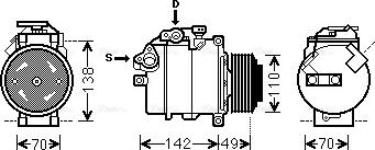 Ava Quality Cooling BWK411 - Compressore, Climatizzatore www.autoricambit.com