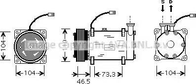 Ava Quality Cooling CN K030 - Compressore, Climatizzatore www.autoricambit.com