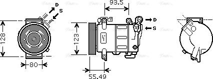 Ava Quality Cooling CN K251 - Compressore, Climatizzatore www.autoricambit.com