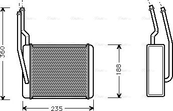 Ava Quality Cooling FD 6272 - Scambiatore calore, Riscaldamento abitacolo www.autoricambit.com