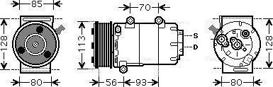 Ava Quality Cooling FDAK416 - Compressore, Climatizzatore www.autoricambit.com