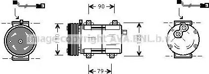 Ava Quality Cooling FD K282 - Compressore, Climatizzatore www.autoricambit.com