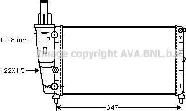 Ava Quality Cooling FT2140 - Radiatore, Raffreddamento motore www.autoricambit.com