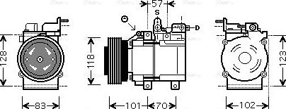 Ava Quality Cooling HY K209 - Compressore, Climatizzatore www.autoricambit.com