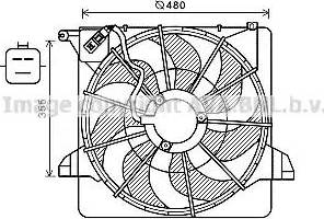 Ava Quality Cooling KA7541 - Ventola, Raffreddamento motore www.autoricambit.com