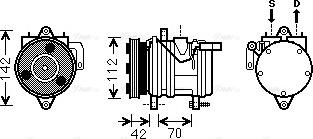 Ava Quality Cooling KAK168 - Compressore, Climatizzatore www.autoricambit.com