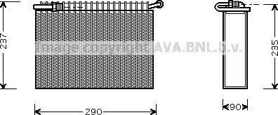 Ava Quality Cooling LC V006 - Evaporatore, Climatizzatore www.autoricambit.com