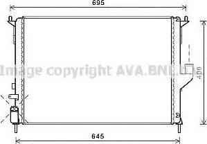 Ava Quality Cooling RT2477 - Radiatore, Raffreddamento motore www.autoricambit.com