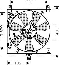 Ava Quality Cooling SZ7504 - Ventola, Raffreddamento motore www.autoricambit.com