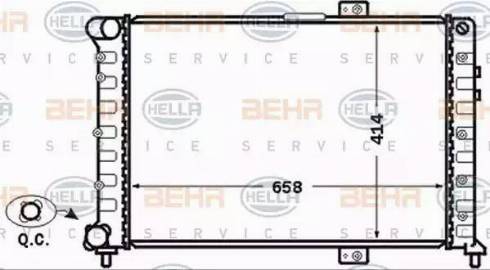 BEHR HELLA Service 8MK 376 766-091 - Radiatore, Raffreddamento motore www.autoricambit.com