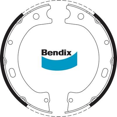 Bendix-AU BS1547 - Kit ganasce, Freno stazionamento www.autoricambit.com