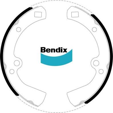 Bendix-AU BS1043 - Kit freno, freni a tamburo www.autoricambit.com