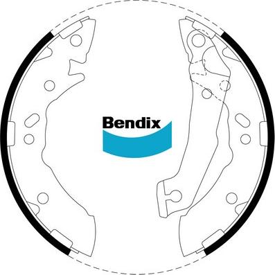 Bendix-AU BS1739 - Kit freno, freni a tamburo www.autoricambit.com