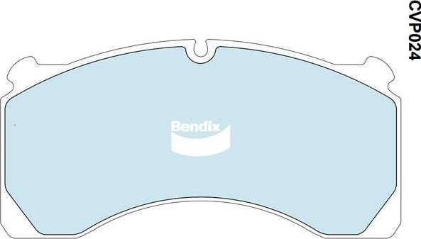 Bendix-AU CVP024 PT - Kit pastiglie freno, Freno a disco www.autoricambit.com