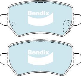 Bendix-AU DB1511 EURO+ - Kit pastiglie freno, Freno a disco www.autoricambit.com