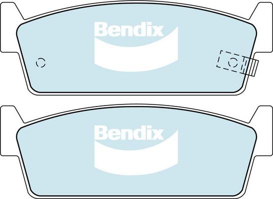 Bendix-AU DB1144 GCT - Kit pastiglie freno, Freno a disco www.autoricambit.com