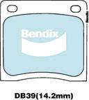 Bendix-AU DB39 GCT - Kit pastiglie freno, Freno a disco www.autoricambit.com