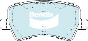 Bendix-AU DB2234 EURO+ - Kit pastiglie freno, Freno a disco www.autoricambit.com