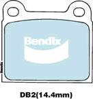 Bendix-AU DB2 ULT+ - Kit pastiglie freno, Freno a disco www.autoricambit.com