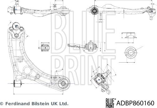 Blue Print ADBP860160 - Sospensione a ruote indipendenti www.autoricambit.com