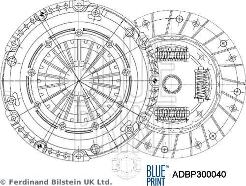 Blue Print ADBP300040 - Kit frizione www.autoricambit.com