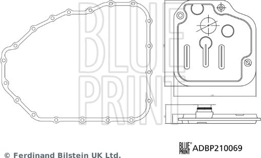 Blue Print ADBP210069 - Filtro idraulico, Cambio automatico www.autoricambit.com