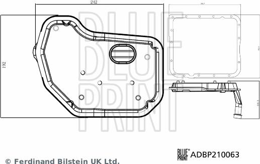 Blue Print ADBP210063 - Filtro idraulico, Cambio automatico www.autoricambit.com