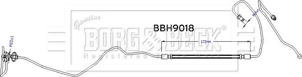 Borg & Beck BBH9018 - Flessibile del freno www.autoricambit.com