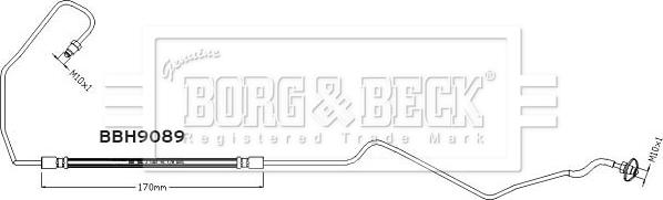 Borg & Beck BBH9089 - Flessibile del freno www.autoricambit.com