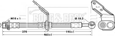 Borg & Beck BBH6742 - Flessibile del freno www.autoricambit.com