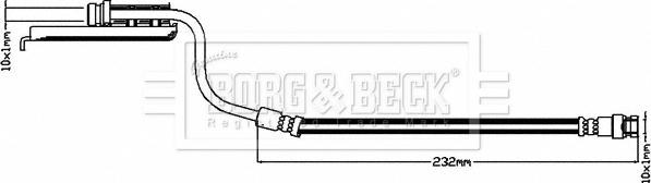 Borg & Beck BBH8516 - Flessibile del freno www.autoricambit.com