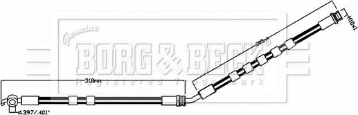 Borg & Beck BBH8854 - Flessibile del freno www.autoricambit.com