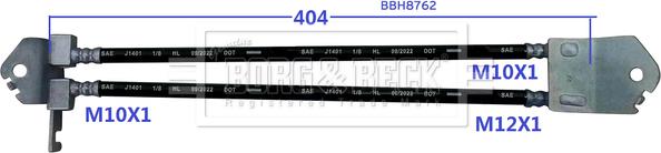 Borg & Beck BBH8762 - Flessibile del freno www.autoricambit.com