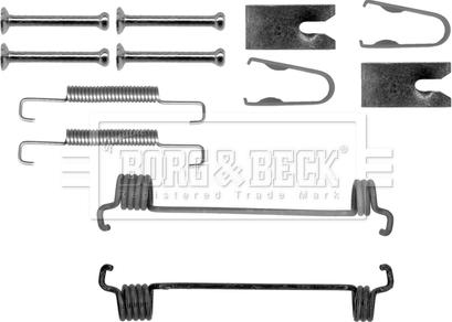 Borg & Beck BBK6164 - Kit accessori, Ganasce freno stazionamento www.autoricambit.com