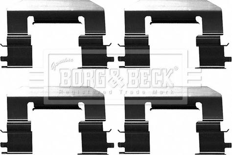 Borg & Beck BBK1625 - Kit accessori, Pastiglia freno www.autoricambit.com