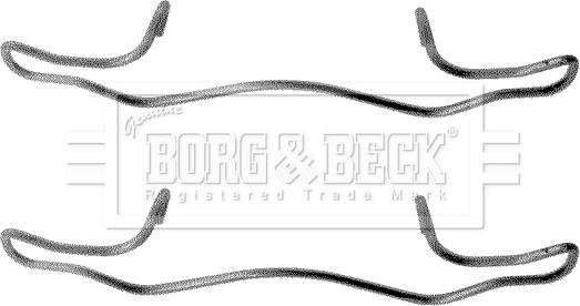 Borg & Beck BBK1180 - Kit accessori, Pastiglia freno www.autoricambit.com
