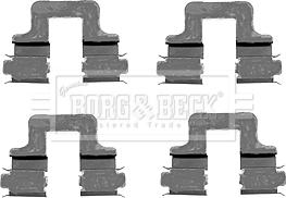 Borg & Beck BBK1230 - Kit accessori, Pastiglia freno www.autoricambit.com