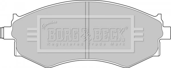 Borg & Beck BBP1494 - Kit pastiglie freno, Freno a disco www.autoricambit.com