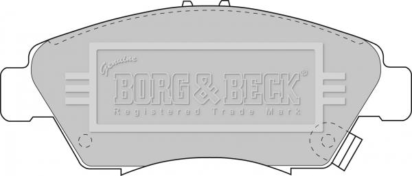 Borg & Beck BBP1457 - Kit pastiglie freno, Freno a disco www.autoricambit.com