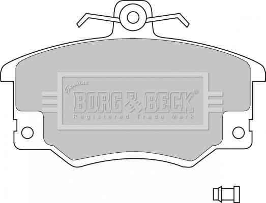 Borg & Beck BBP1410 - Kit pastiglie freno, Freno a disco www.autoricambit.com