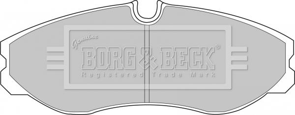 Borg & Beck BBP1436 - Kit pastiglie freno, Freno a disco www.autoricambit.com